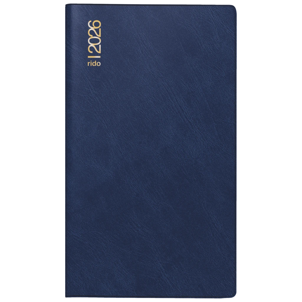 Taschenkalender Mod. Miniplaner d 15 2026 | A6, Kunststoff, dunkelblau