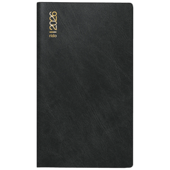 Taschenkalender Mod. Miniplaner d 15 2026 | A6, Kunststoff, schwarz