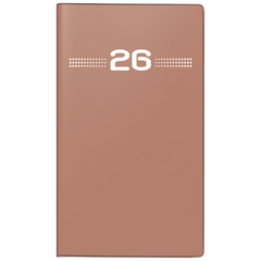 Taschenkalender Mod. Miniplaner d 15 2026 | A6, Kunststoff, caramel