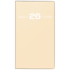 Taschenkalender Mod. Miniplaner d 15 2026 | A6, Kunststoff, sand