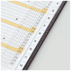 Taschenkalender Mod. M-Planer 2027 | A6, Leder, weinrot