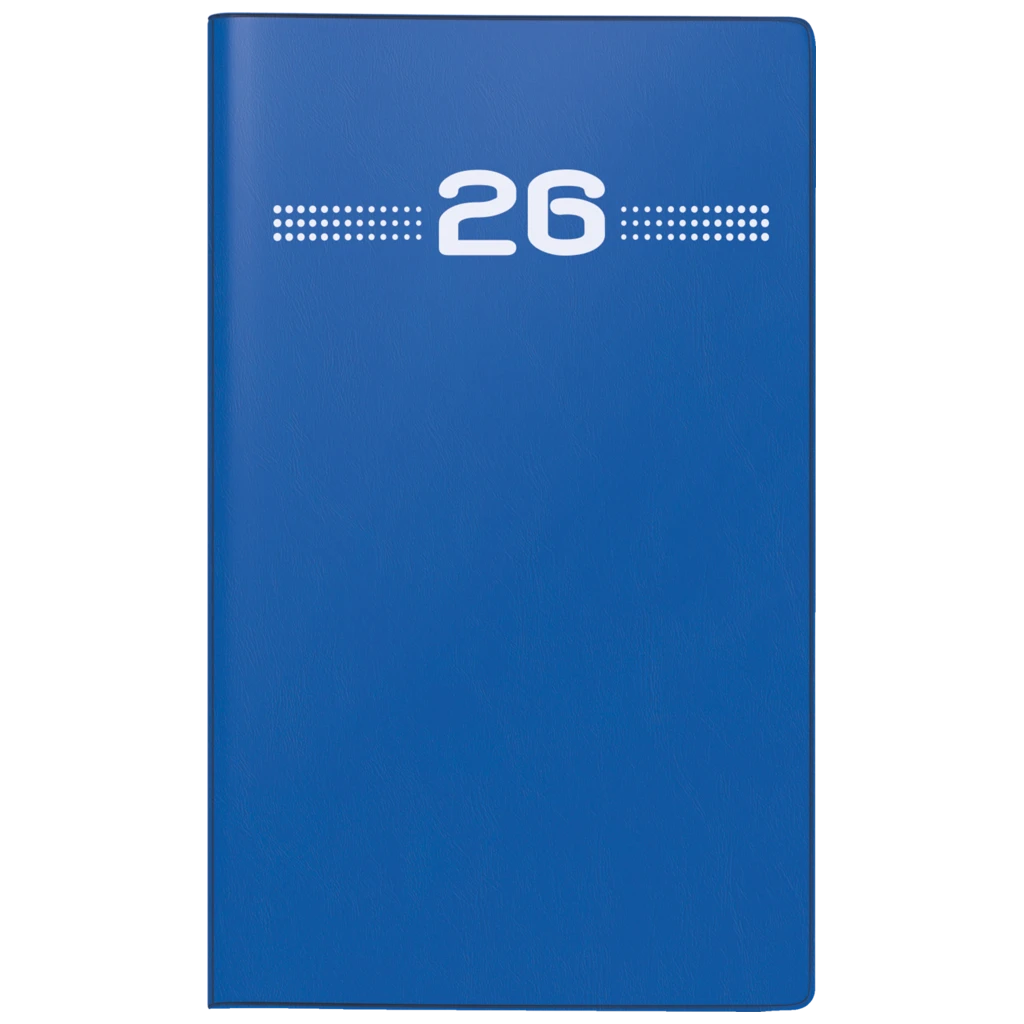 Taschenkalender Mod. M-Planer 2026 | A6, Kunststoff, blau