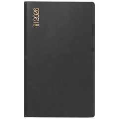 Taschenkalender Mod. M-Planer 2026 | A6, Kunststoff, schwarz