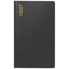 Taschenkalender Mod. M-Planer 2027 | A6, Kunststoff, schwarz