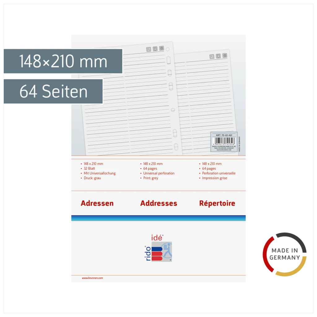 Adressen/Notizen Timing 1 | A5