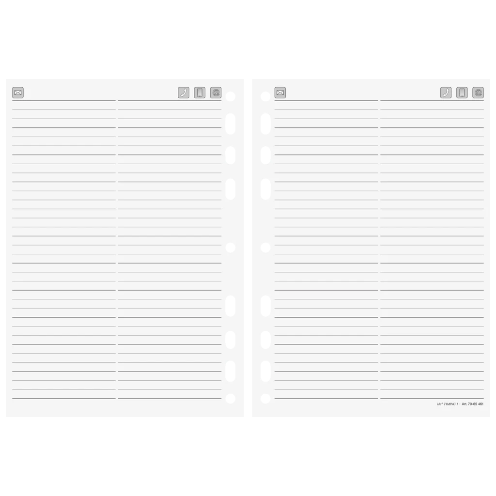 Adressen/Notizen Timing 1 | A5