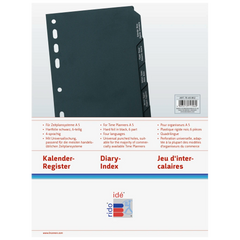 Kalender-Register BUSINESS | schwarz