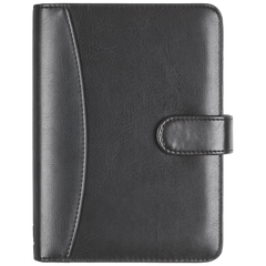 Ringbuch Zeitplansystem Timing 2 | 93×172 mm, Kunstleder, schwarz