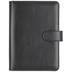 Ringbuch Zeitplansystem Timing 2 | 93×172 mm, Kunstleder, schwarz