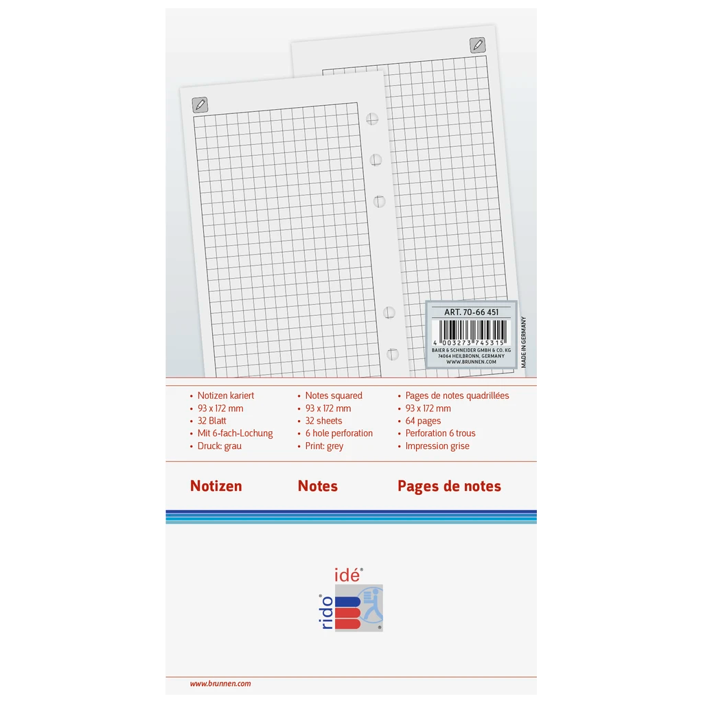 Notizen Timing 2 | 93×172 mm