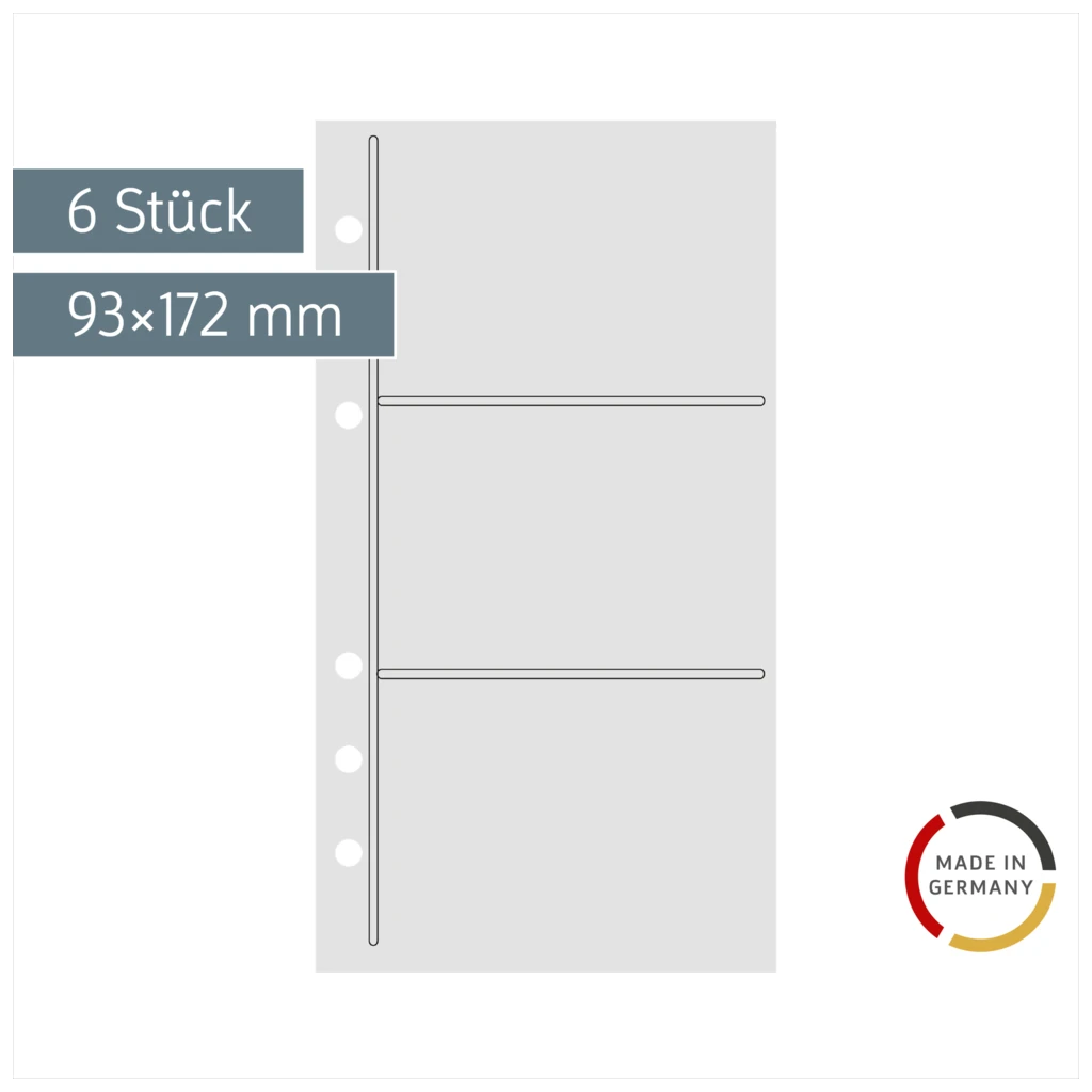 Visitenkarten-Sammeltaschen FILIUS | 6 Stück