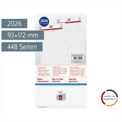Tageskalendarium Timing 2 2026 | 93×172 mm