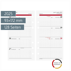 Wochenkalendarium Timing 2 2025 | 93×172 mm