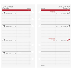 Wochenkalendarium Timing 2 2025 | 93×172 mm