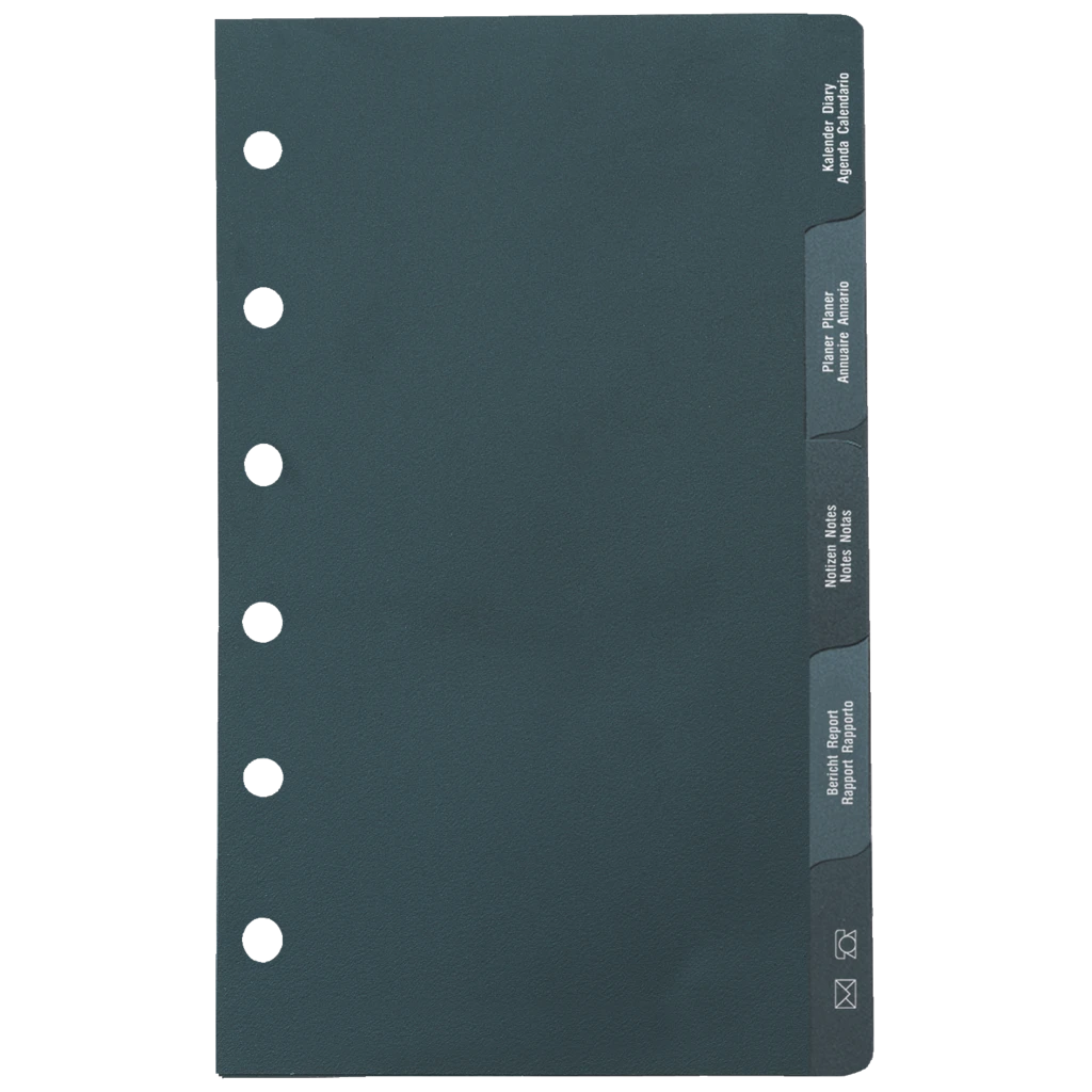 Kalender-Register MINI+ | schwarz