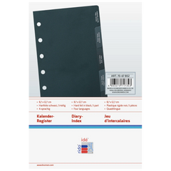 Kalender-Register MINI+ | schwarz