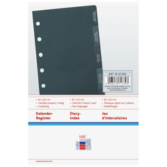 Kalender-Register MINI+ | schwarz