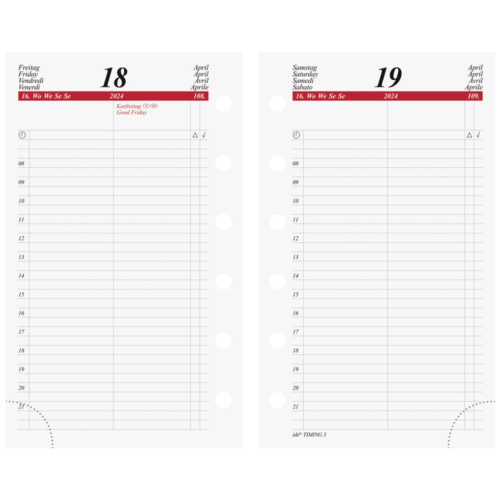 Tageskalendarium Timing 3 '24 | A7