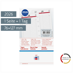 Tageskalendarium Timing 3 2026 | A7