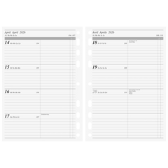 Wochenkalendarium Timeplaner Work 2026 | A5, schwarz