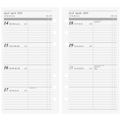 Wochenkalendarium Timeplaner action 2025 | 93×172 mm