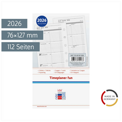 Wochenkalendarium Timeplaner fun 2026 | A7