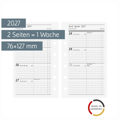 Wochenkalendarium Timeplaner fun 2027 | A7