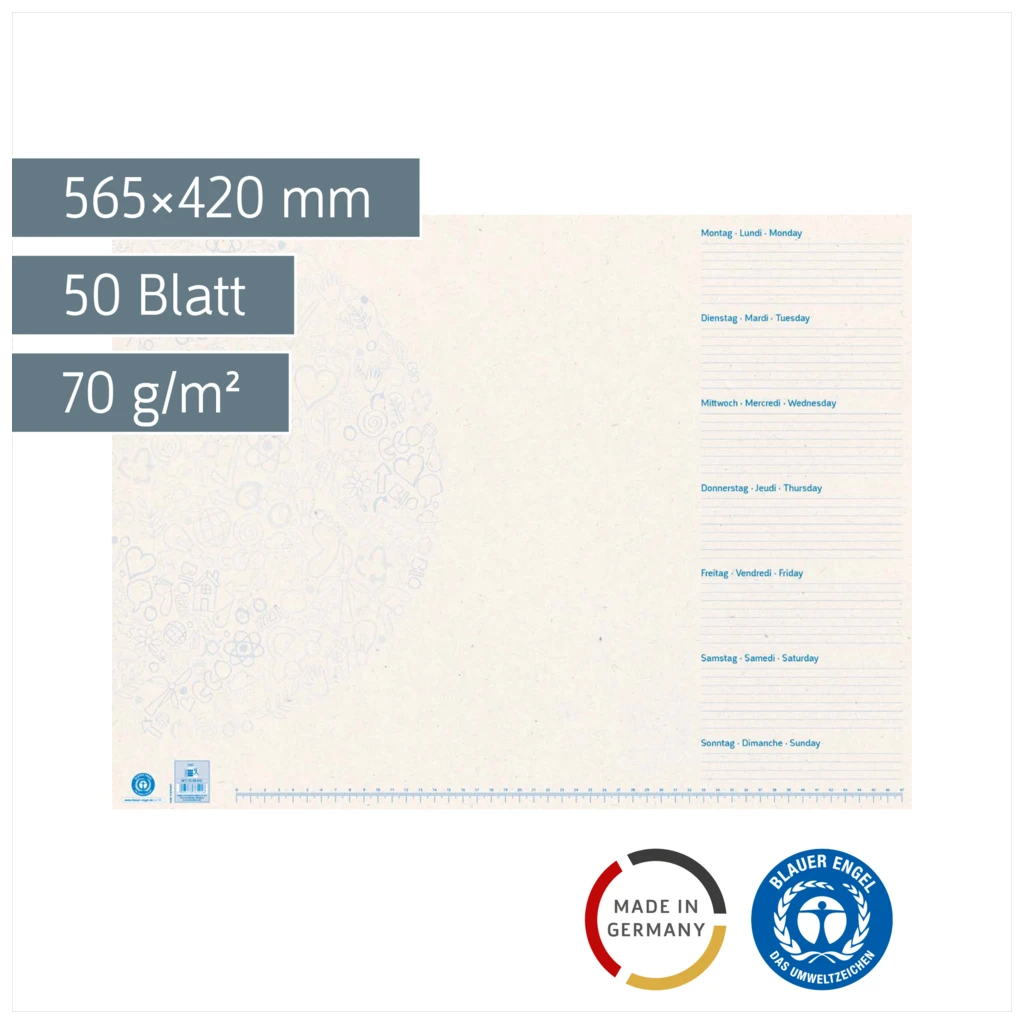 Schreibunterlage Recycling | 50 Blatt