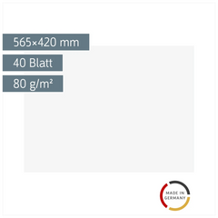 Schreibunterlage | 40 Blatt, weiß