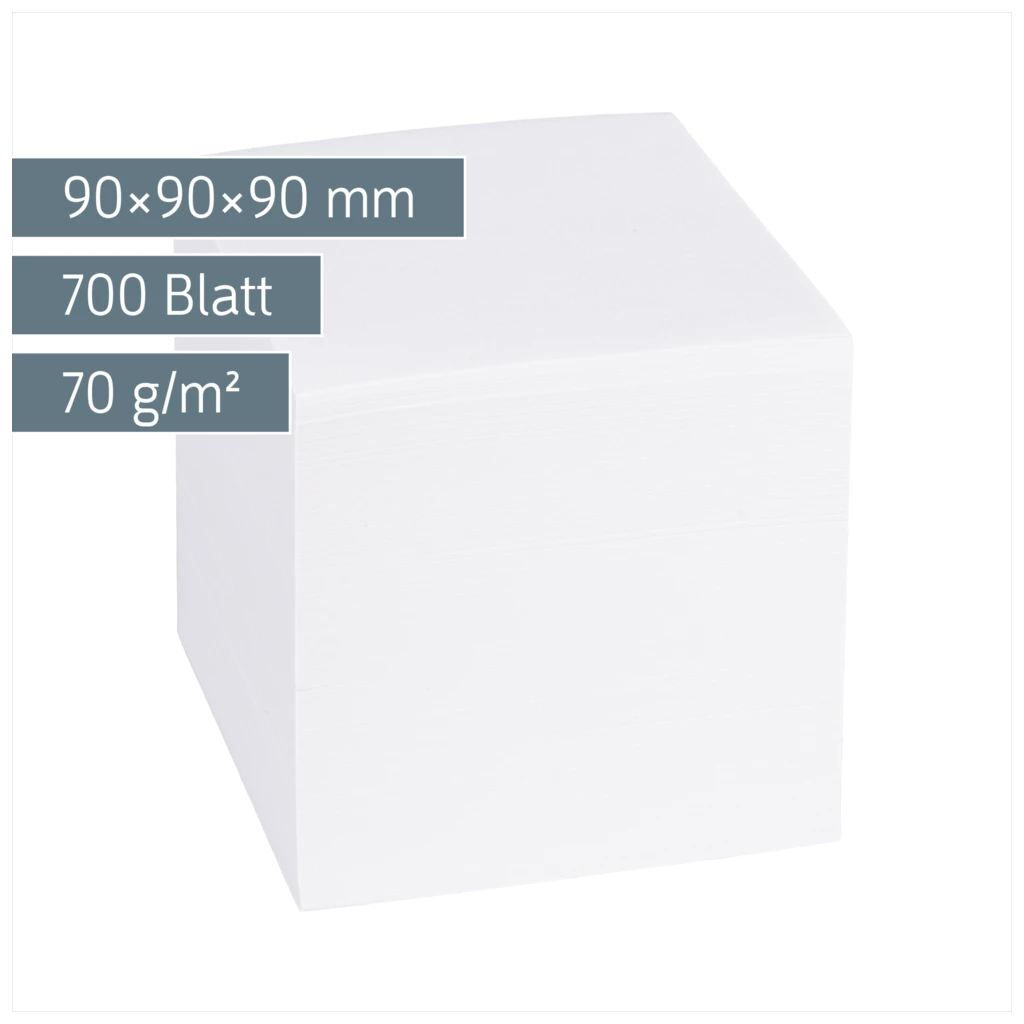 Zettelwürfel | 700 Blatt, weiß