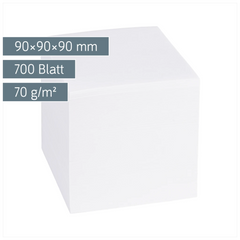 Zettelwürfel | 700 Blatt, weiß