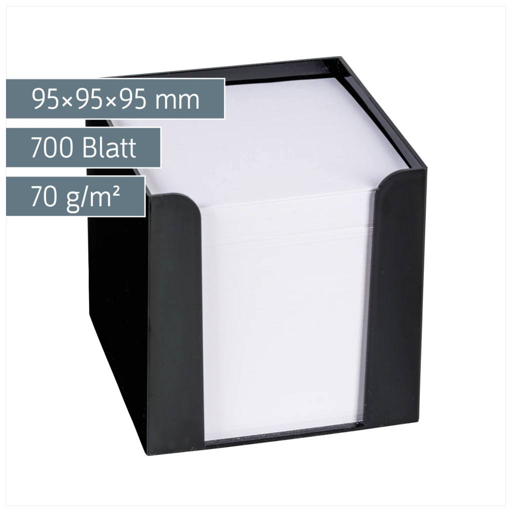 Zettelbox | 700 Blatt, schwarz