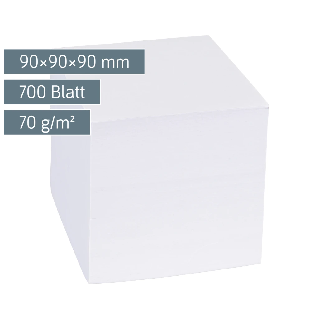 Zettelwürfel Ersatzeinlage | 700 Blatt, weiß