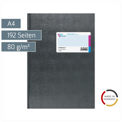 Post-Ein- und Ausgangsbuch | A4, 192 Seiten, Kunststoff, grau