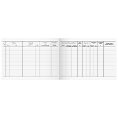 Fahrtenbuch „für LKW“ | A6 quer, 80 Seiten, Karton, magenta/hellblau