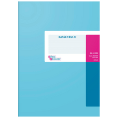 Kassenbuch | A4, 80 Seiten, Karton, magenta/hellblau