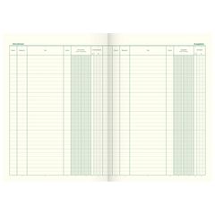 Kassenbuch | A4, 80 Seiten, Karton, magenta/hellblau