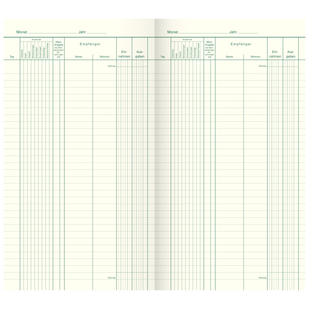 Portobuch | 165×297 mm, 80 Seiten, Karton, magenta/hellblau