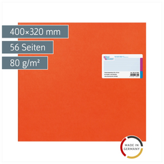 Kassenbuch | 400×320 mm, 56 Seiten, Karton, orange