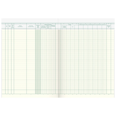 Waren- und Rechnungseingangsbuch | A4, 80 Seiten, Karton, magenta/hellblau