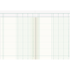 Spaltenbuch mit Kopfleiste, A4, 40 Blatt / 80 Seiten, hochglanzlackierter Karton, 80 g/m²