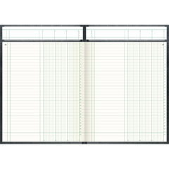 Spaltenbuch mit Kopfleiste, A4, 96 Blatt / 192 Seiten, Spaltenschema, Deckenband, 80 g/m², grau