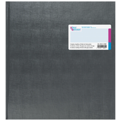 Spaltenbuch mit Kopfleiste | 277×297 mm, 192 Seiten, mit Seitenzahlen, Spaltenschema, Kunststoff, grau