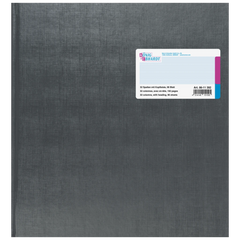 Vielzweckbuch mit Kopfleiste | 277×255 mm, 192 Seiten, 32 Spalten, Kunststoff, grau