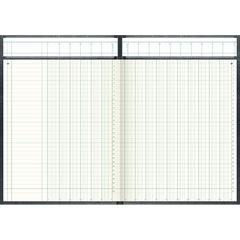 Spaltenbuch mit Kopfleiste, A4, 144 Blatt / 288 Seiten, Spaltenschema, Deckenband, 80 g/m², grau