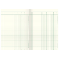 Spaltenbuch | A4, 80 Seiten, 4 Spalten, Karton, magenta/hellblau