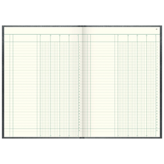 Spaltenbuch | A4, 192 Seiten, mit Seitenzahlen, 4 Spalten, Kunststoff, grau