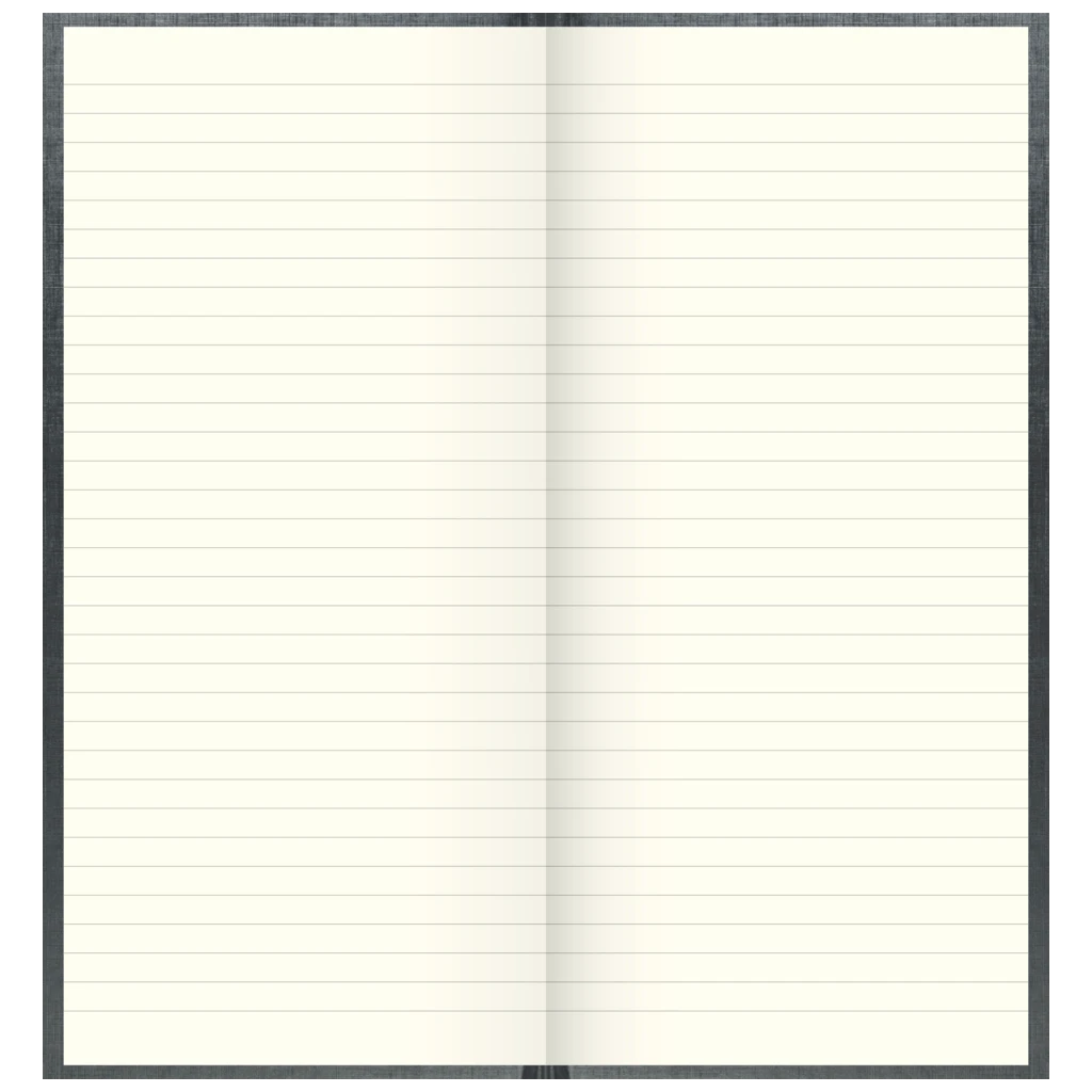 Geschäftsbuch | 2/3 A4, 288 Seiten, liniert, Kunststoff, grau