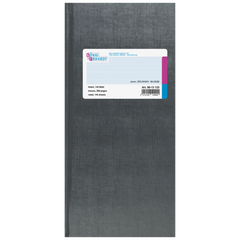 Geschäftsbuch | 2/3 A4, 288 Seiten, liniert, Kunststoff, grau