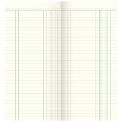 Spaltenbuch | 2/3 A4, 80 Seiten, 1 Spalten, Karton, magenta/hellblau